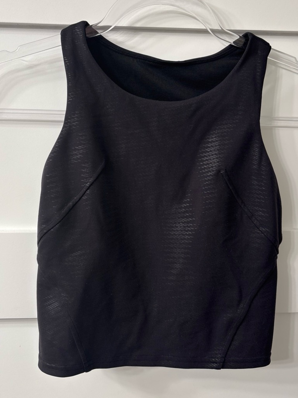 lululemon athletica Invigorate Black Sleeveless Crop Tank